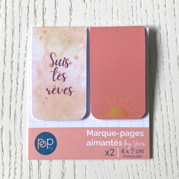 Lot de 2 marque pages aimantés By Vera